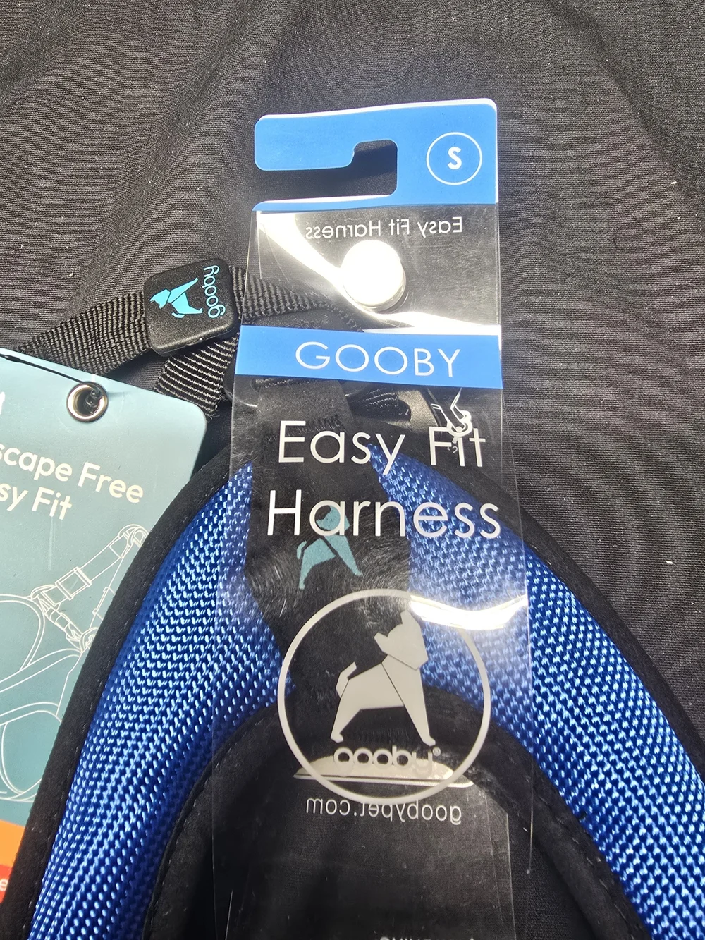 Gooby Easy Fit/ Escape Free Dog Harness in Bright Blue (Small)